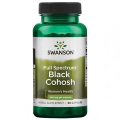 Пищевая добавка Black Cohosh (Воронец кистевидный) 540 мг., 60 капсул. цена и информация | Витамины и добавки для хорошего самочувствия | hansapost.ee