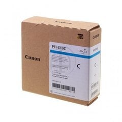 Чернильный картридж CANON PFI-310 CYAN 330ML цена и информация | Картриджи для струйных принтеров | hansapost.ee