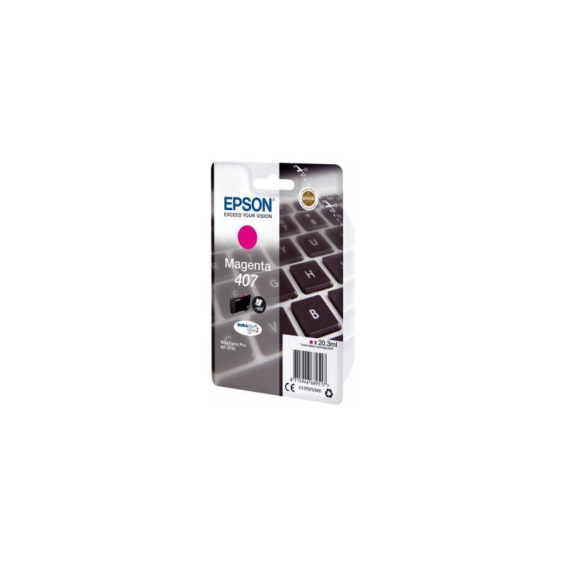 Originaalne Tindikassett Epson 407 Fuksiinpunane hind ja info | Tindiprinteri kassetid | hansapost.ee