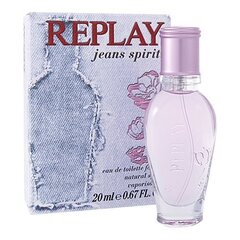 Tualettvesi Replay Jeans Spirit EDT naistele 20 ml hind ja info | Parfüümid naistele | hansapost.ee