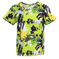 Huppa футболка для мальчиков JEIDEL, лаймовый-пестрый 907157811 цена и информация | Рубашки для мальчиков | hansapost.ee