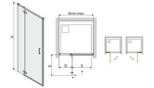 Dušiuks Sanplast Free Line DJ2/Free II 80s price and information | Shower walls and shower doors | hansapost.ee