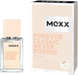 Mexx Forever Classic Never Boring EDT naistele 15 ml hind ja info | Parfüümid naistele | hansapost.ee