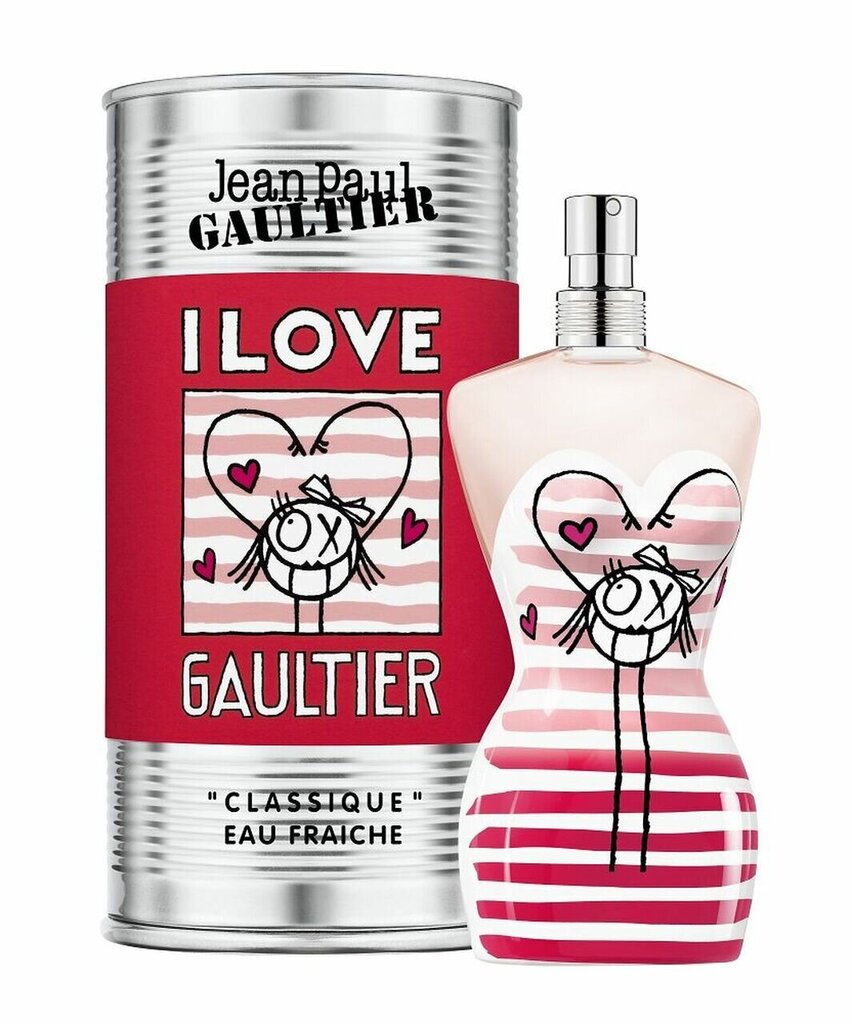 Kölnivesi Jean Paul Gaultier Classique I Love EDC naistele 100 ml цена и информация | Parfüümid naistele | hansapost.ee