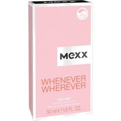 Tualettvesi Mexx Whenever Whenever EDT naistele, 50 ml цена и информация | Женские духи | hansapost.ee