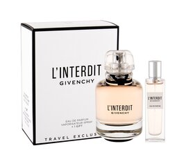 Komplekt Givenchy L'Interdit: EDP naistele 80 ml + EDP naistele 15 ml hind ja info | Parfüümid naistele | hansapost.ee