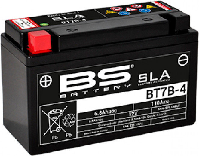 Aku BS-Battery BT7B-4 12V 6.8Ah цена и информация | Mootorrataste akud | hansapost.ee