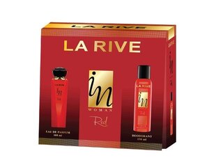 Комплект La Rive In Woman Red: EDP для женщин 100 мл + дезодорант 150 мл цена и информация | Женские духи | hansapost.ee