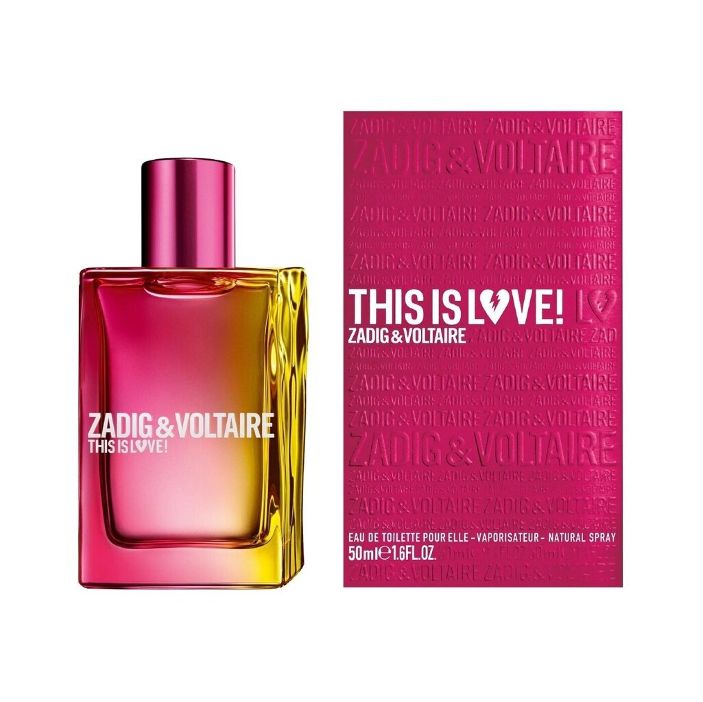 Parfüümvesi Zadig & Voltaire This Is Love! EDP naistele 50 ml цена и информация | Parfüümid naistele | hansapost.ee