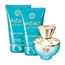 Versace Dylan Turquoise komplekt: EDT naistele 50 ml + dušigeel 50 ml + ihupiim 50 ml hind ja info | Parfüümid naistele | hansapost.ee