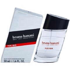 Bruno Banani Pure Man EDT для мужчин, 50 мл цена и информация | Духи для Него | hansapost.ee