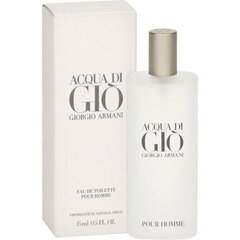 Tualettvesi Giorgio Armani Acqua Di Gio Pour Homme EDT meestele 15 ml hind ja info | Parfüümid meestele | hansapost.ee