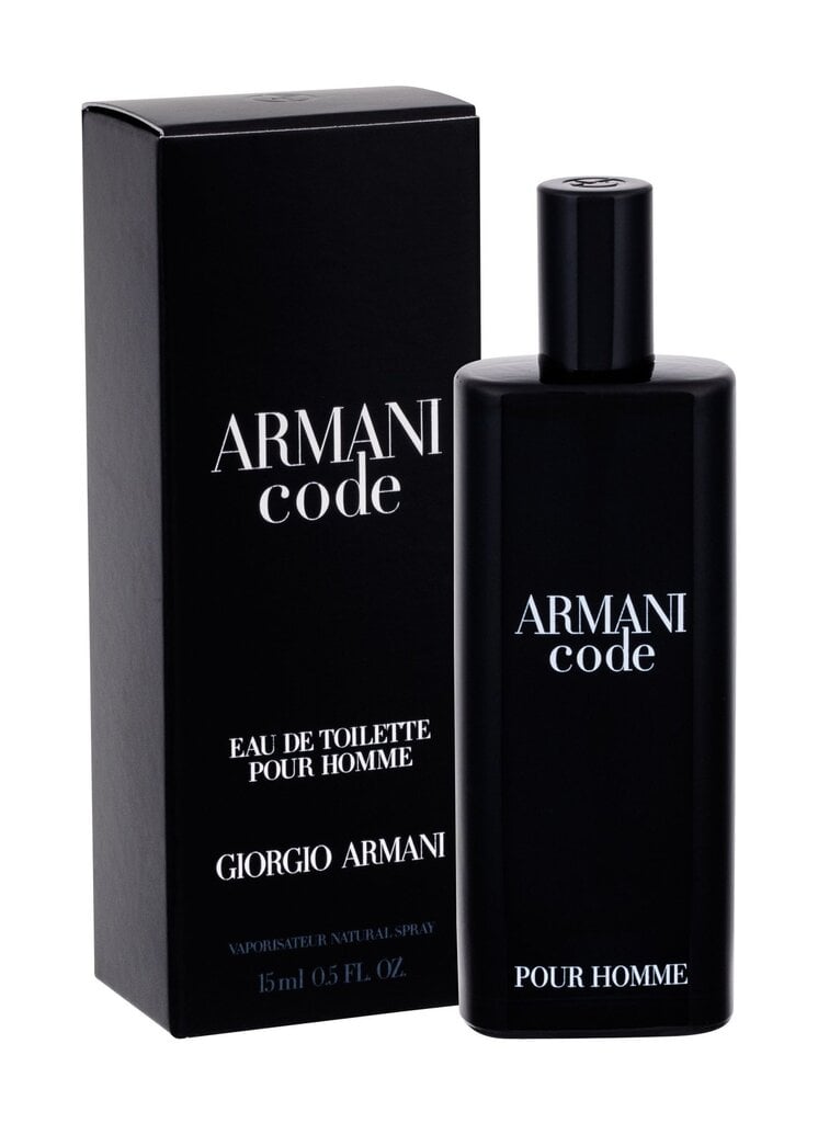 Tualettvesi Giorgio Armani Code EDT meestele 15 ml цена и информация | Parfüümid meestele | hansapost.ee