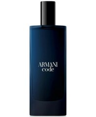 Туалетная вода Giorgio Armani Code EDT для мужчин 15 мл цена и информация | Мужские духи | hansapost.ee