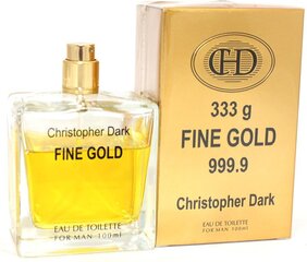 Tualettvesi Christopher Dark Fine Gold EDT meestele, 100 ml hind ja info | Parfüümid meestele | hansapost.ee