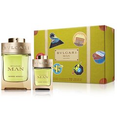 Komplekt Bvlgari Man Wood Neroli meestele: parfüümvesi EDP, 100 ml + EDP, 15 ml + kosmeetikakott hind ja info | Parfüümid meestele | hansapost.ee