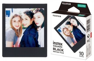 Моментальная фотопленка instax SQUARE GLOSSY BLACK FRAME (10pl) цена и информация | Аксессуары для фотоаппаратов | hansapost.ee