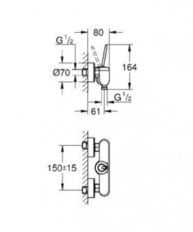 Dušisegisti Grohe Eurodisc Joy 23430000, kroom цена и информация | Vannitoa segistid | hansapost.ee