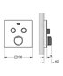 Grohe Grohtherm Smartcontrol termostaat segisti dušile või vannile цена и информация | Vannitoa segistid | hansapost.ee