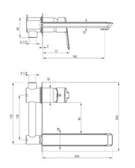 Скрытый смеситель для умывальника Deante Arnika, titanium цена и информация | Deante Сантехника, ремонт, вентиляция | hansapost.ee