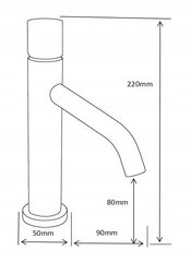 Mexen valamusegisti Rumba One low, white/chrome hind ja info | Vannitoa segistid | hansapost.ee