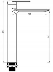 Mexen valamusegisti Zero high, chrome hind ja info | Vannitoa segistid | hansapost.ee