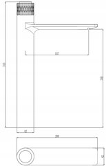 Mexen valamusegisti Zero+ high, chrome hind ja info | Vannitoa segistid | hansapost.ee