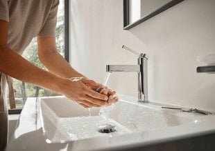 Смеситель для умывальника с push-open Hansgrohe Finoris 110, матовый черный цена и информация | Hansgrohe Сантехника, ремонт, вентиляция | hansapost.ee