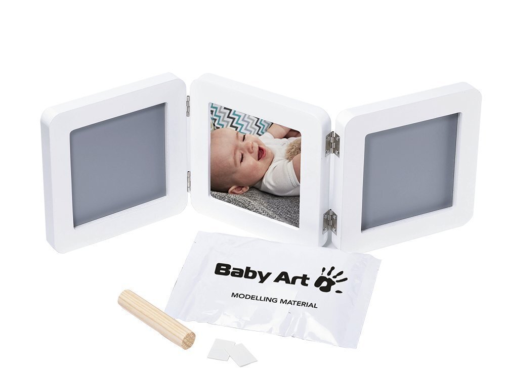Kolmekordne pildiraam Baby Art, White hind ja info | Beebide käe- ja jalatemplid ning käejäljendid | hansapost.ee