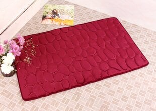 Коврик для ванной комнаты Memory foam "Benedomo" 50x80 LZ-2 Burgundy цена и информация | Benedomo Сантехника, ремонт, вентиляция | hansapost.ee