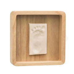 Beebi jala- või käejäljendi komplekt Baby Art Magic Box Wooden hind ja info | Beebide käe- ja jalatemplid ning käejäljendid | hansapost.ee