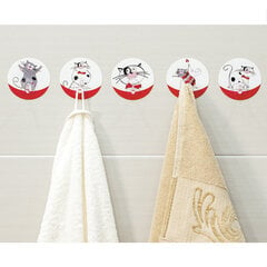 Крючок для полотенца Tatkraft Funny Cats цена и информация | Аксессуары для ванной комнаты | hansapost.ee