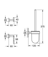 Grohe Essentials Cube vannitoa aksessuaaride komplekt hind ja info | Grohe Vannitoasisustus | hansapost.ee