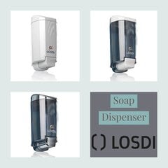 Vedelseebi dosaator 900 ml LOSDI ABS Clear Sydney hind ja info | Vannitoa aksessuaarid | hansapost.ee