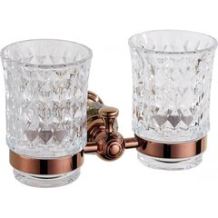 Mexen Estela двойной стакан с держателем, rose gold цена и информация | Аксессуары для ванной комнаты | hansapost.ee