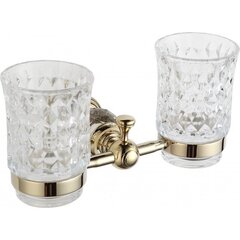 Mexen Estela двойной стакан с держателем, gold цена и информация | Аксессуары для ванной комнаты | hansapost.ee