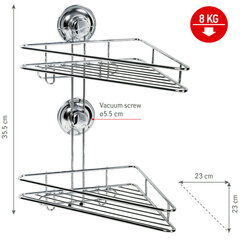 Tatkraft vannitoa nurgariiul, 23x23x35,5 cm hind ja info | Tatkraft Remondikaubad, sanitaartehnika ja kütteseadmed | hansapost.ee