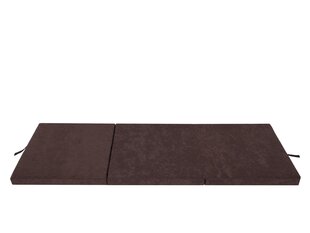 Складной матрас Hobbygarden Ben L, 180x65 см, темно-коричневый цена и информация | Матрасы | hansapost.ee