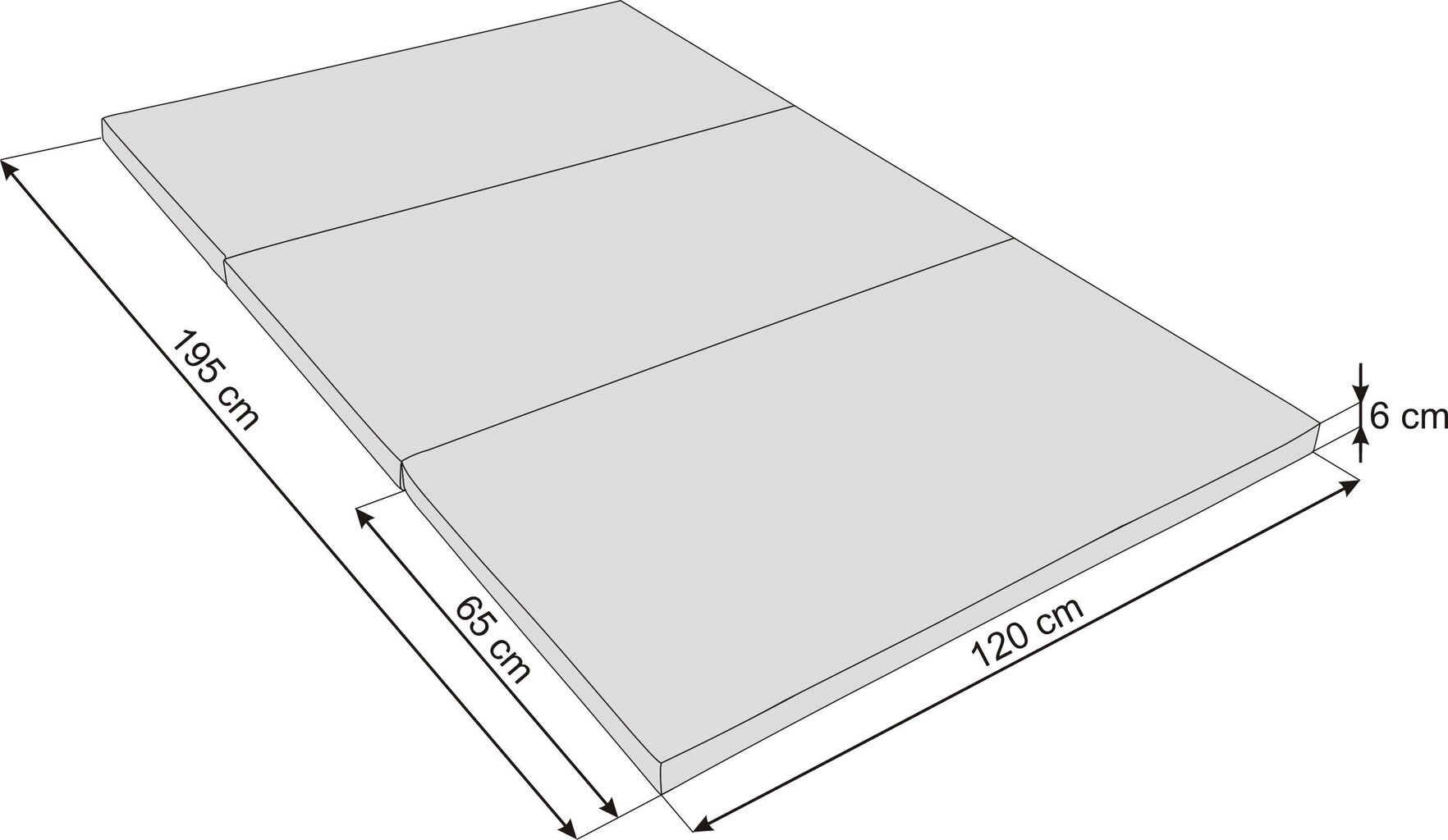 Kokkupandav madrats Hobbygarden Alex XXL, 120x195 cm, sinine hind ja info | Madratsid | hansapost.ee