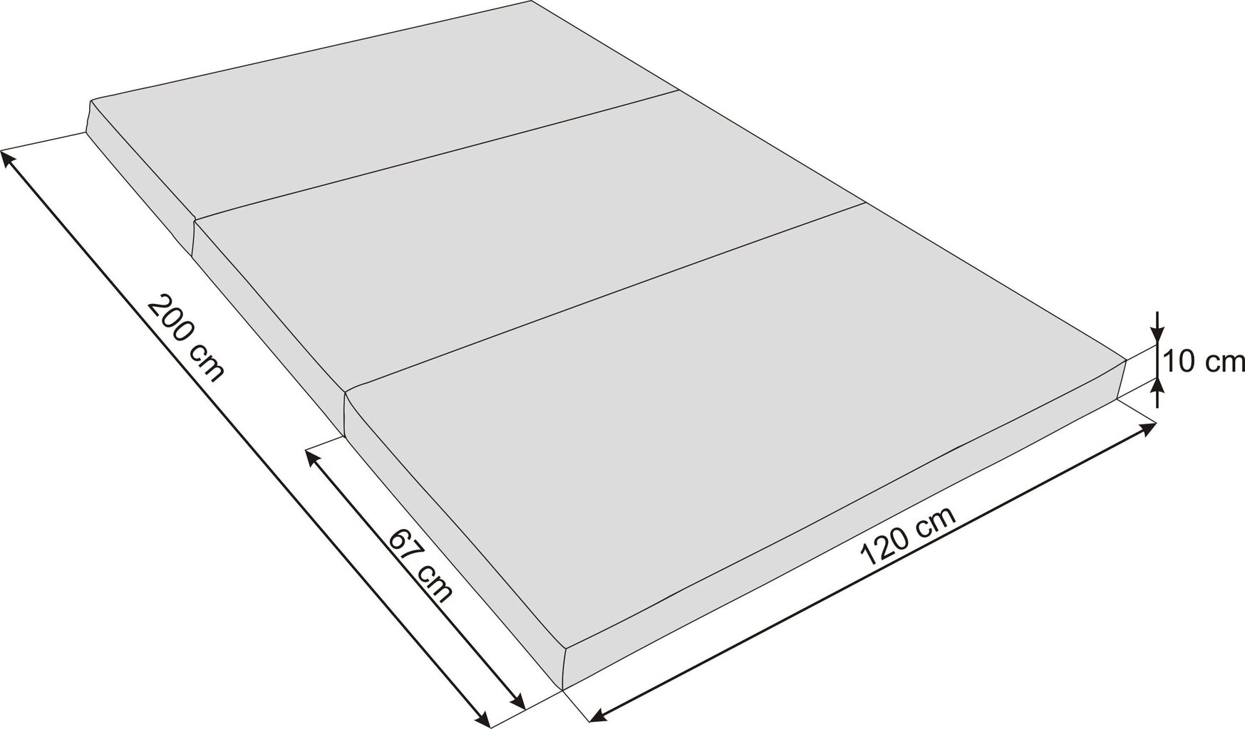 Kokkupandav madrats Hobbygarden Alex XXXL, 120x200 cm, tumesinine hind ja info | Madratsid | hansapost.ee