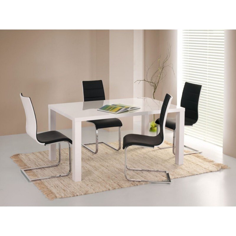 4 tooli komplekt K104, must/valge I hind ja info | Köögitoolid, söögitoolid | hansapost.ee
