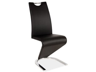 2 tooli komplekt H090, must/kroom hind ja info | Signal Meble Köögimööbel | hansapost.ee