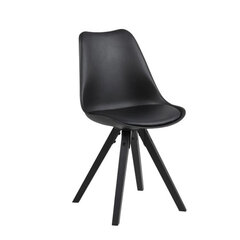 Комплект из 2-х стульев Dima O, черный цена и информация | Стулья для кухни и столовой | hansapost.ee