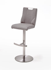 Барный-полубарный стул Giulia C-2, гобелен, светло-серый цена и информация | Стулья для кухни и столовой | hansapost.ee