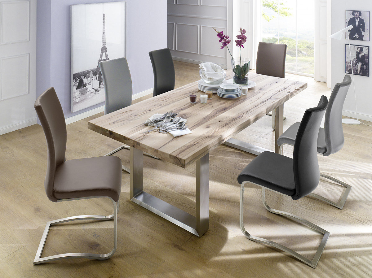 2 tooli komplekt Arco 2, helepruun цена и информация | Köögitoolid, söögitoolid | hansapost.ee