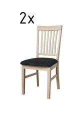 2 tooli komplekt Mette, tamm/must hind ja info | Köögitoolid, söögitoolid | hansapost.ee