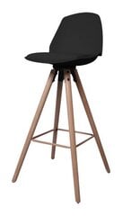 Барный-полубарный стул Oslo M, черный/дуб цена и информация | Стулья для кухни и столовой | hansapost.ee