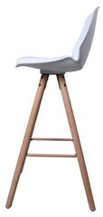 Барный-полубарный стул Oslo M, белый/дуб цена и информация | Стулья для кухни и столовой | hansapost.ee