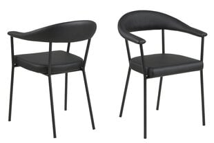 Комплект из 2-х стульев Ava, черный цена и информация | Стулья для кухни и столовой | hansapost.ee