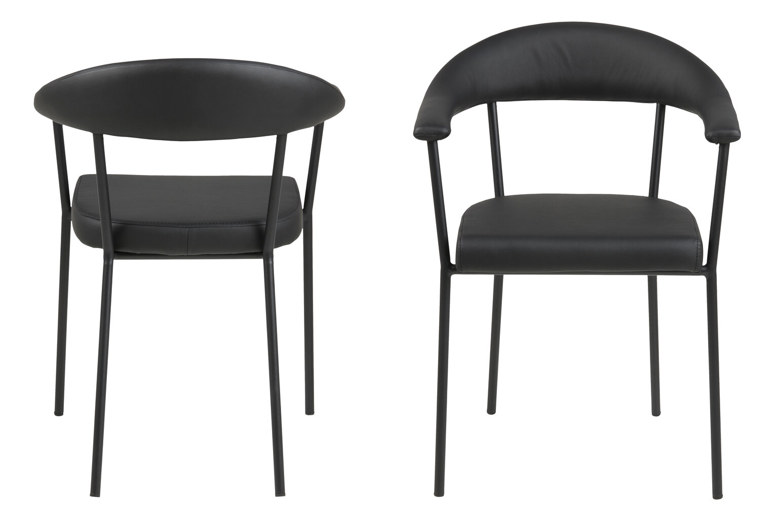 2 tooli komplekt Ava, must hind ja info | Köögitoolid, söögitoolid | hansapost.ee